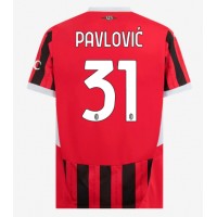 AC Milan Strahinja Pavlovic #31 Hjemmedrakt 2024-25 Kortermet